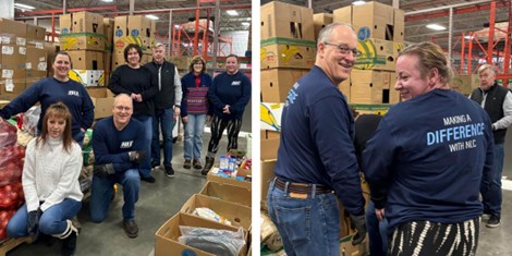NLC service day at the Gemma Moran United Way/Labor food distribution center on 1/22, New London, CT.